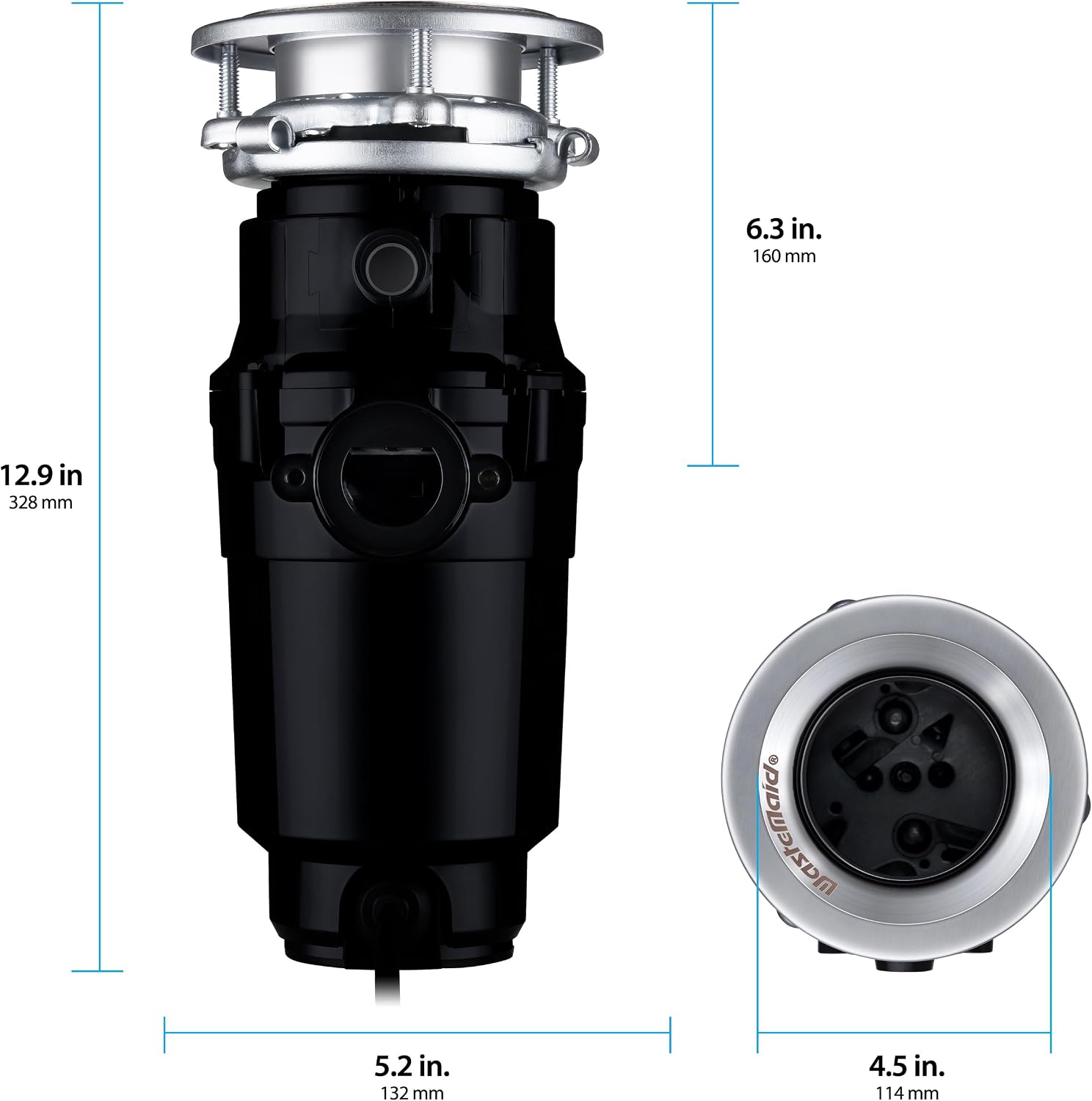 Waste Maid Garbage Disposal, Anti-Jam, Continuous Feed, 1/3 HP Builders