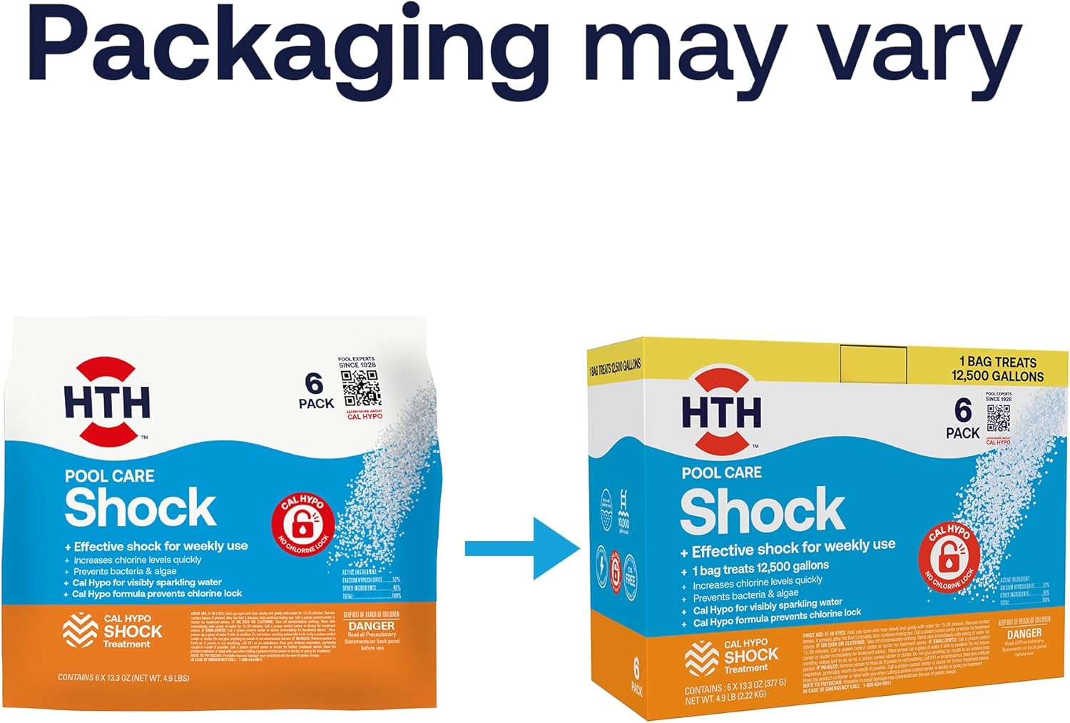 HTH 52030B, Swimming Pool Care Shock, 6 Pack