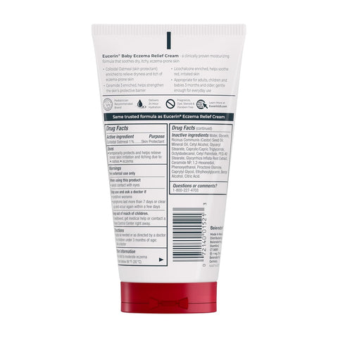 Eucerin Baby Eczema Relief Cream with Colloidal Oatmeal, 5 OZ