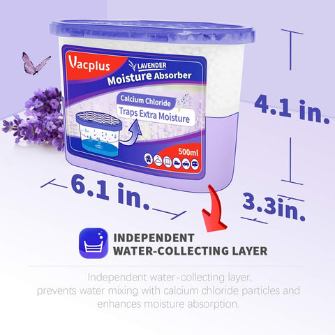 Vacplus Moisture Absorber, 10.5 OZ, Strong Absorption, Lavender