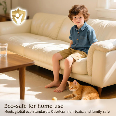 BSZHTECH Self Adhesive Leather Repair Patch Tape for Couch Sofa Beige