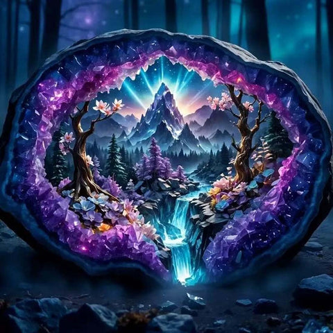 Diamond Painting Kits for Adults,Crystal Forest Landscape Diamond Art Kits