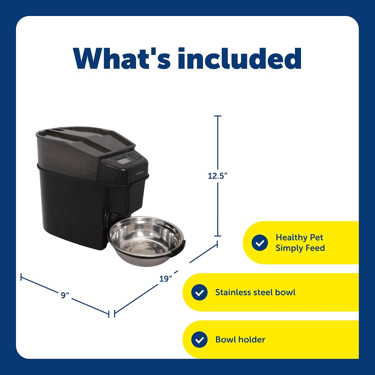 PetSafe Healthy Pet Simply Feed Auto Feeder, Programmable, Holds 24 Cups