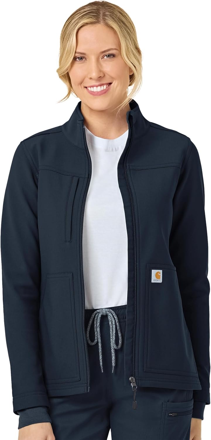 Carhartt Scrubs C81023 Women's Rugged Flex® Modern Fit Bonded Fleece Ja