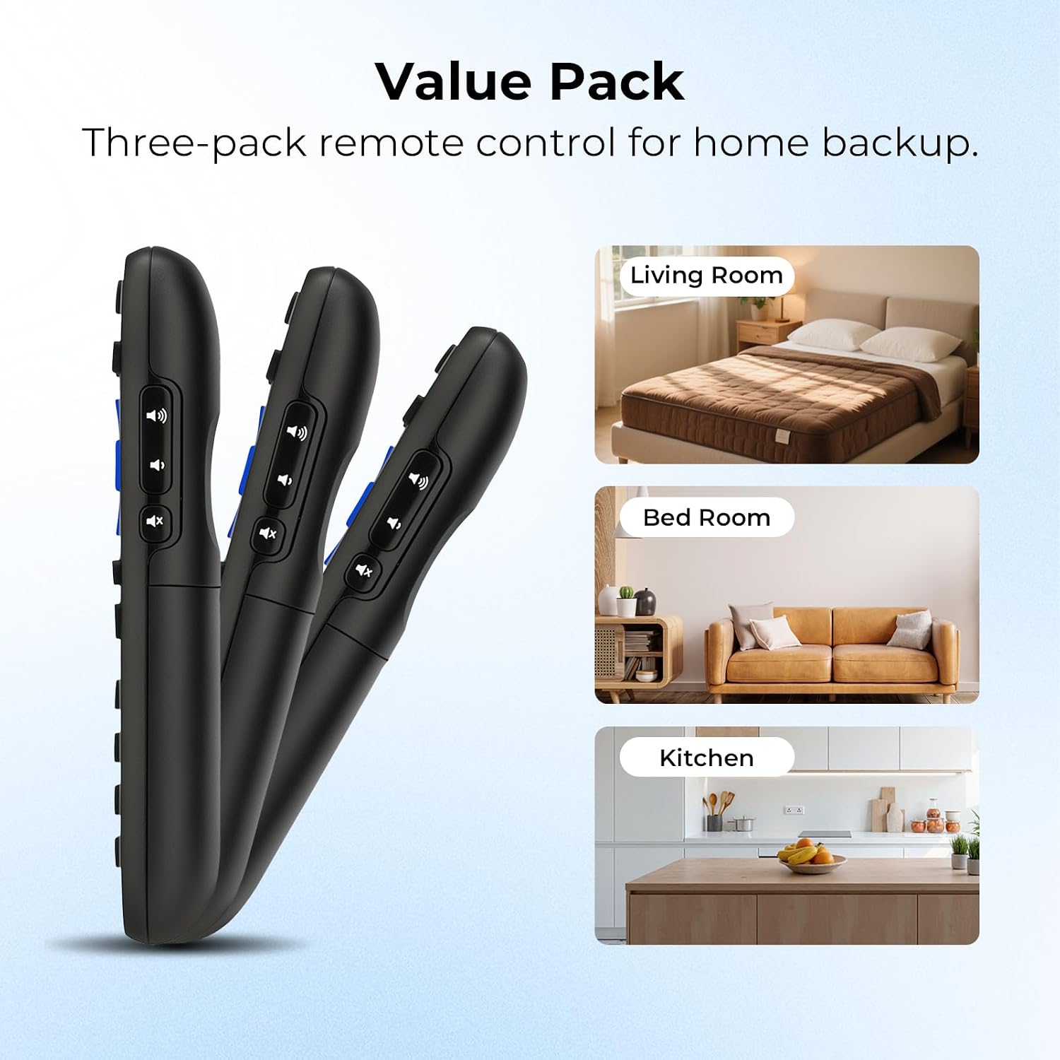 Replacement Remote Control for Roku TV, 3-Pack