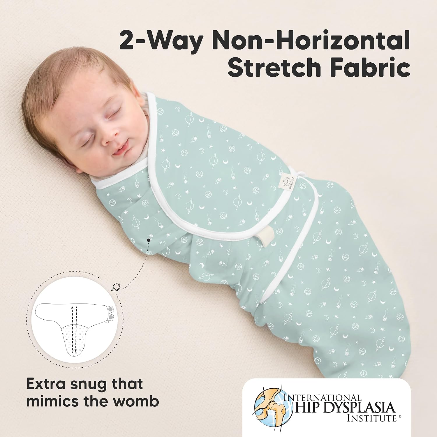 KeaBabies 3-Pack Organic Baby Swaddles for Newborns, Infant (Galaxy, 0-3M)