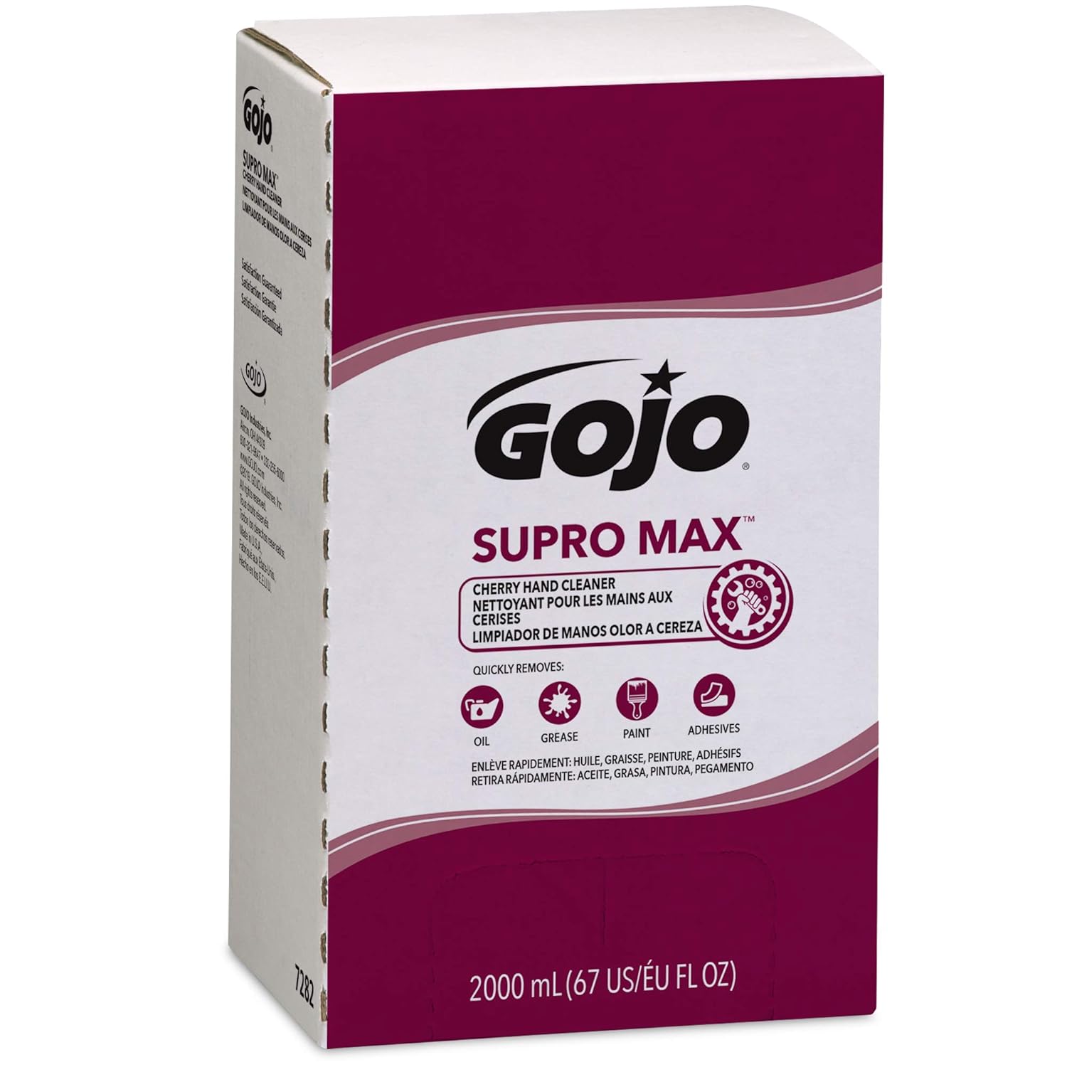 GOJO PRO TDX Supro Max Cherry Hand Cleaner Refill, 4ct x 2000 mL - 7282-04