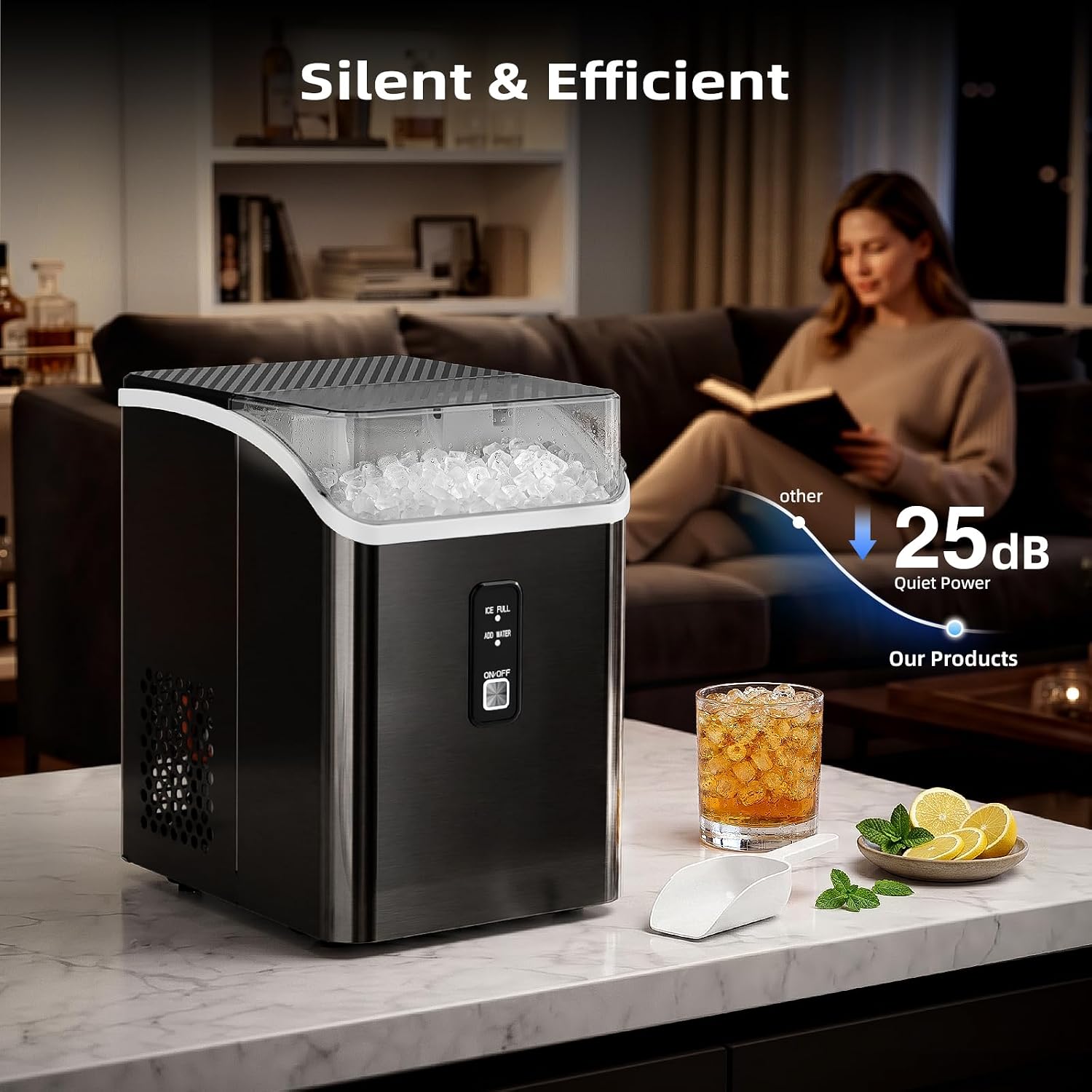 Antarctic Star Nugget Ice Maker Countertop