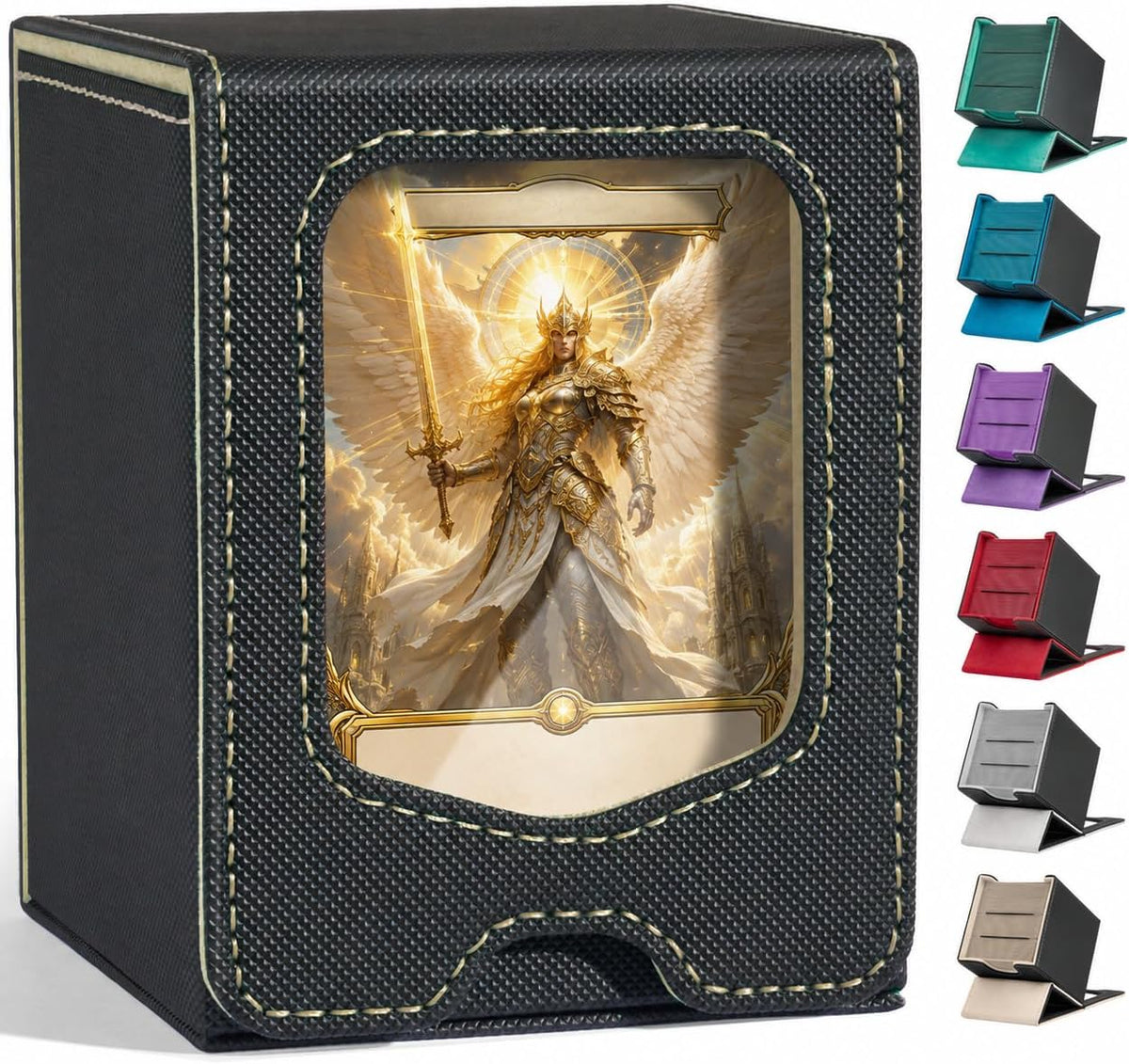 Fabmaker Deck Box Compatible with MTG Commander,Comman-der Deck Box Storage