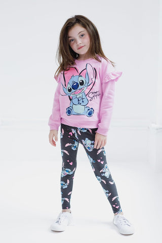 Disney Girls' Fleece Sweatshirt and Leggings Set for Baby & Kids