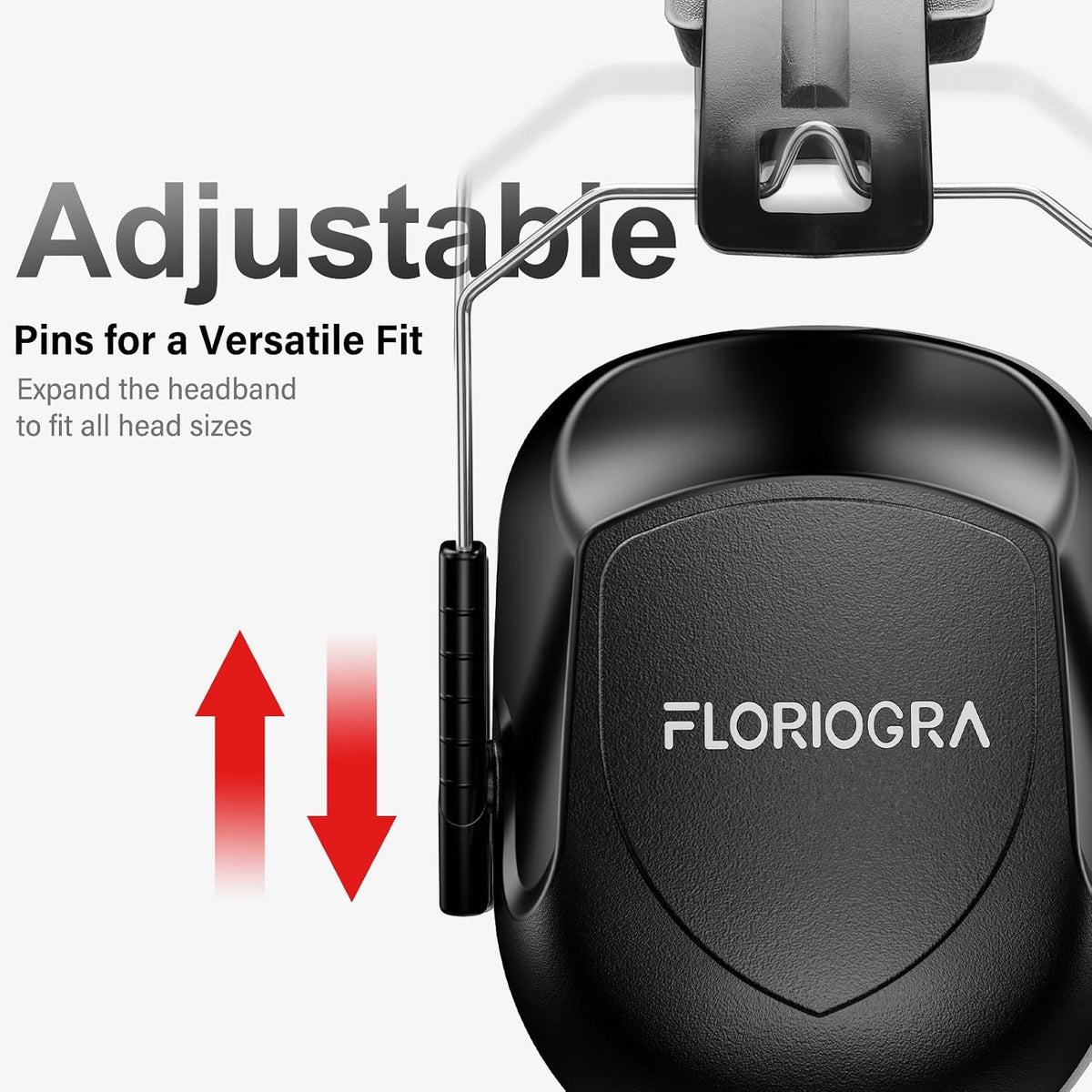 Floriogra Noise Reduction Ear Muffs, NRR 34dB Ear Protection for Adults