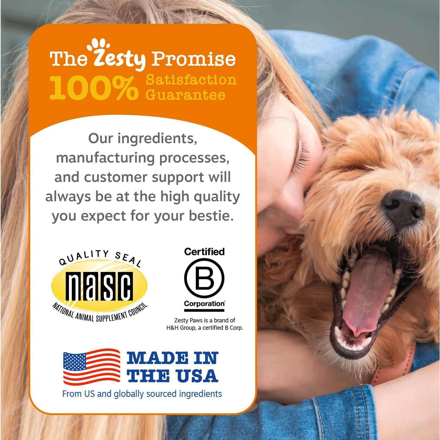 Zesty Paws Dog Vitamins - Dog Multivitamin Chews, Chicken, 90 Ct