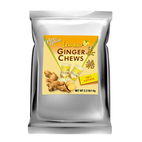 Prince of Peace Ginger Chews with Lychee, 4 oz. – Candied Ginger – Lychee Flavored Candy – Lychee Ginger Chews – 2 Pack