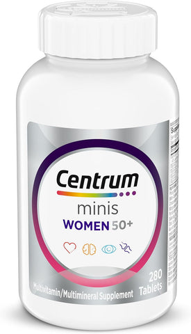Centrum Minis Silver Women's Multivitamin, Women 50 and Over, 280 Tablets