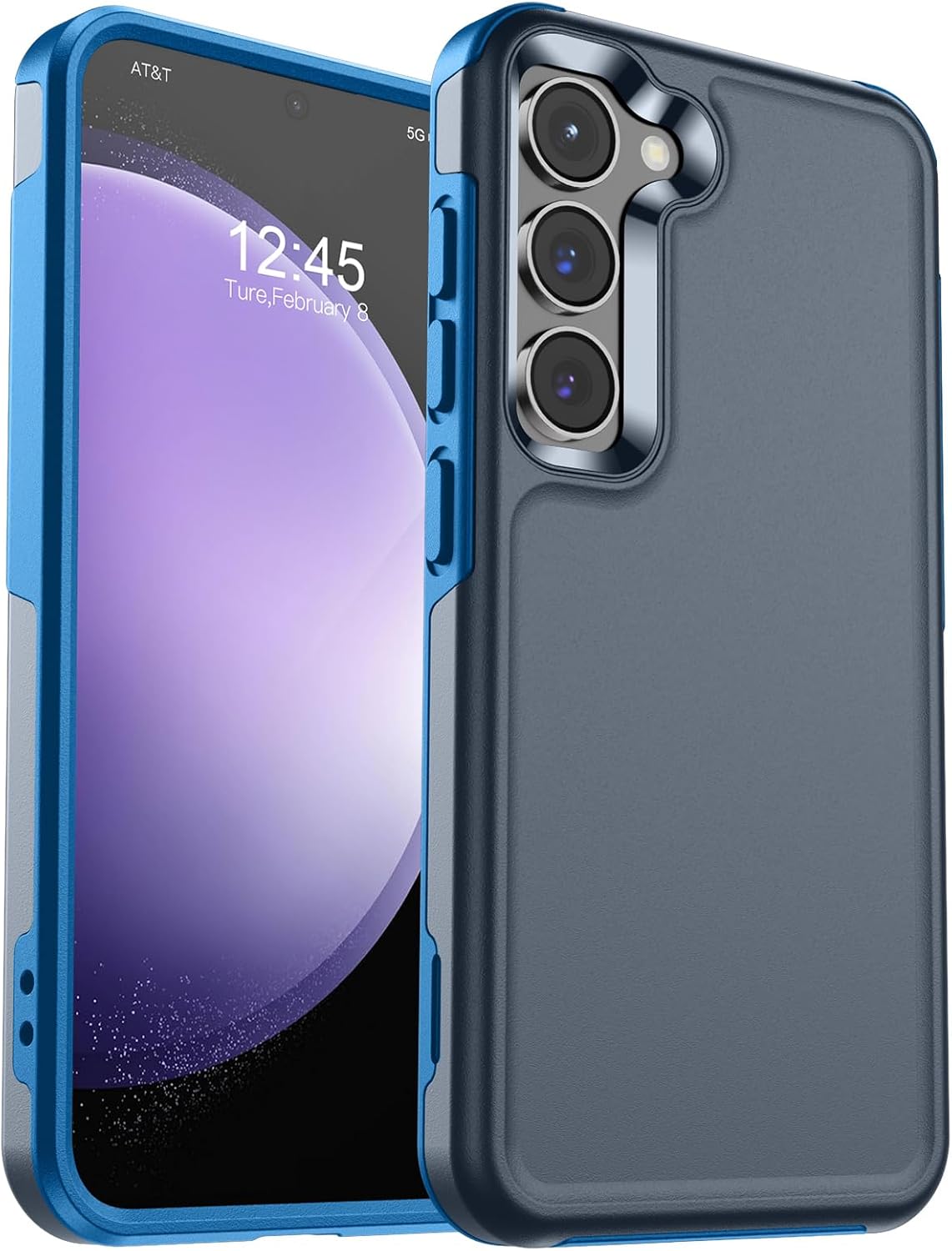 zapica Designed for Samsung Galaxy S23 Case, Deep Blue