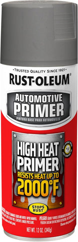 Rust-Oleum Automotive High Heat Primer Spray, Flat Gray