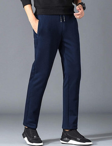 Yeokou Mens Winter Warm Sherpa Lined Active Thermal Jogger Fleece Sweatpants Pant