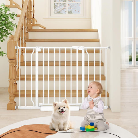 29"-45" Baby Gate for Stairs & Doorways, Auto Close Dog Gate Indoor