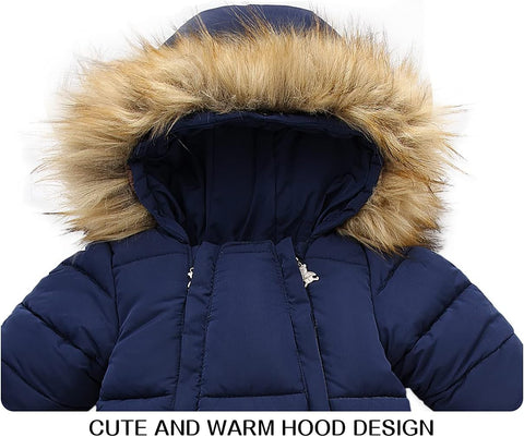 Baby Girls Winter Snowsuits Toddler Jackets For Boy Infant Jumpsuit