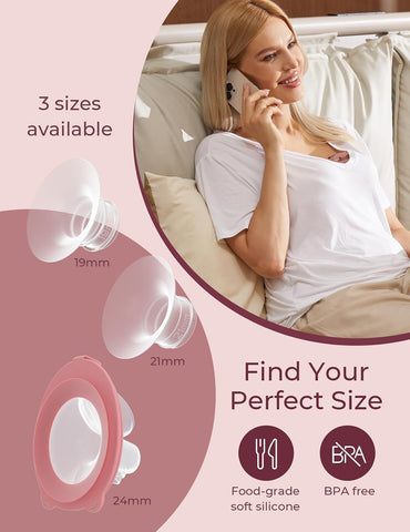 Momcozy Original Milk Collector Cups for V1 Pro/V2 Pro, 2 Pack