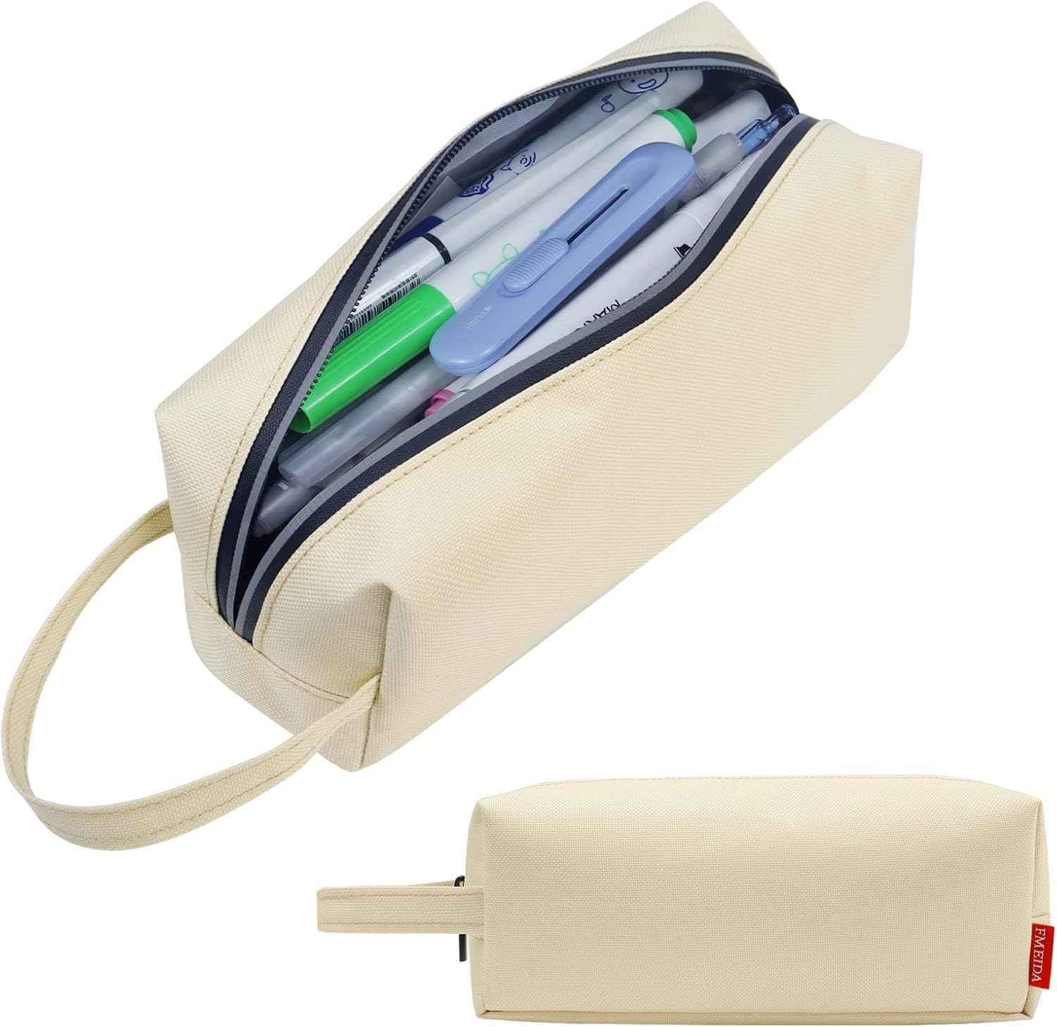 Fmeida Simple Pencil Case Pouch, Office Supplies Gift for Men Women
