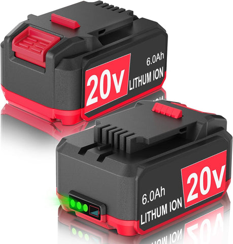 FSKE 6000mAh Replacement for Bauer 20V Lithium Battery 1907C-B 2Packs