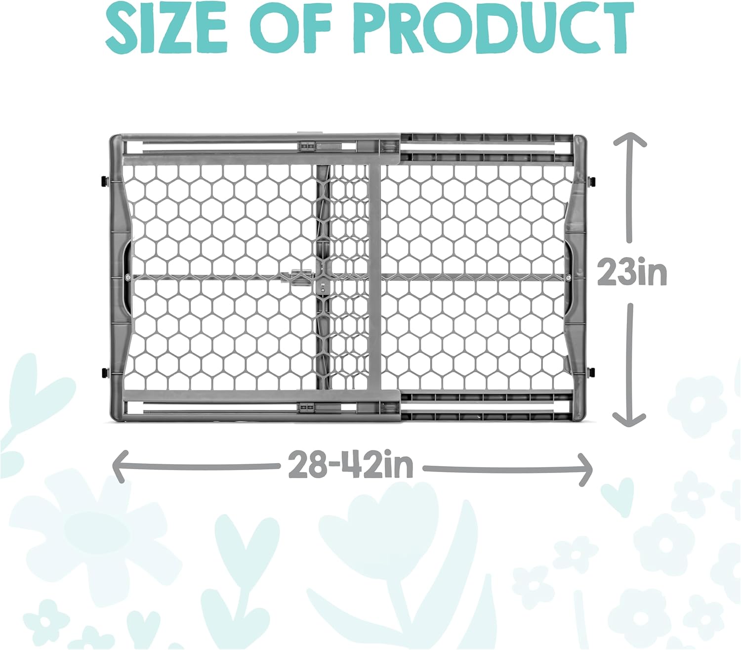 Regalo Safety 28"-42" Extra Wide Baby Gate, Bottom of Stairs & Doorways