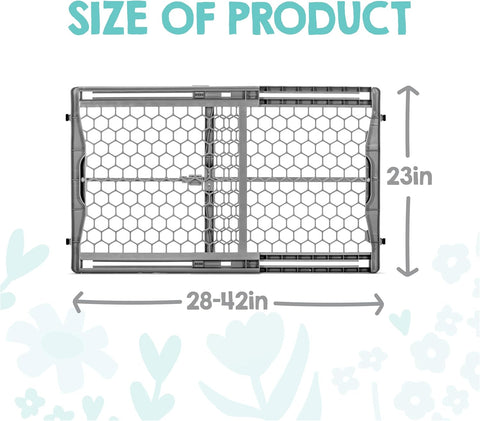 Regalo Safety 28"-42" Extra Wide Baby Gate, Bottom of Stairs & Doorways