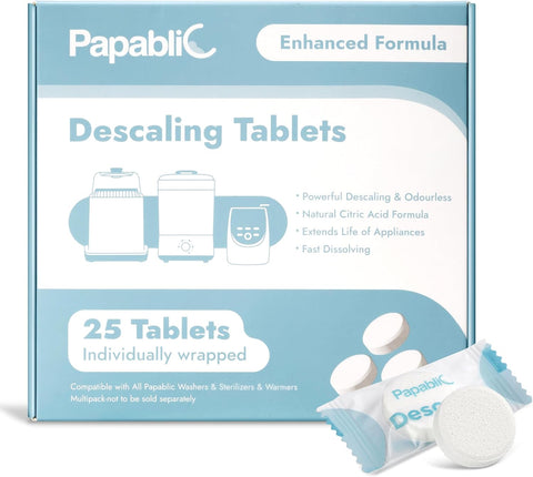 Papablic Descaling Tablets, 25 Count, Removes Milk & Limescale