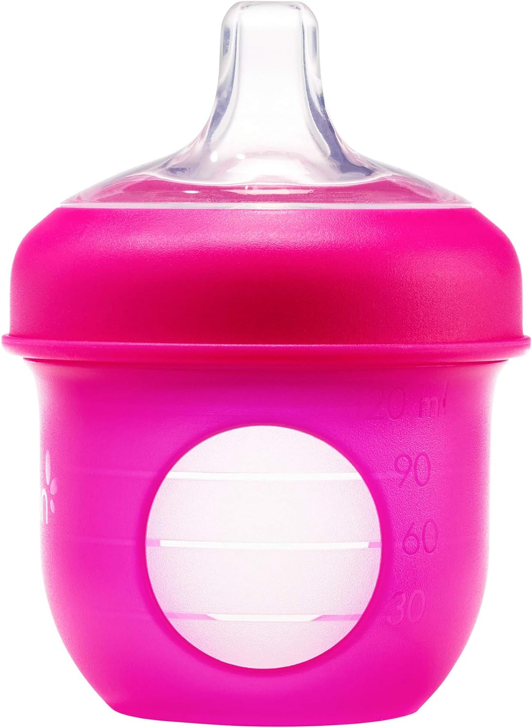 Boon Nursh Silicone Sippy Cup Lid - Convertible Transitional Sippy Spouts for Nursh Baby Bottles - Sippy Cup Lids for Babies - Baby Feeding Supplies - Ages 6 Months and Up - 3 Count