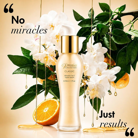 Premier Dead Sea Vitamin C Serum for Face, Brightening 1.7 Fl Oz
