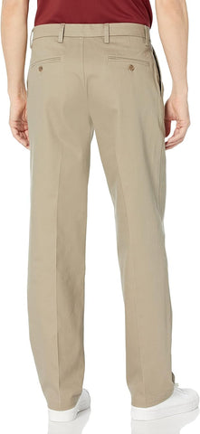 Dockers Men's Classic Fit Signature Lux Cotton Stretch Pants-Pleated (Regular and Big & Tall)