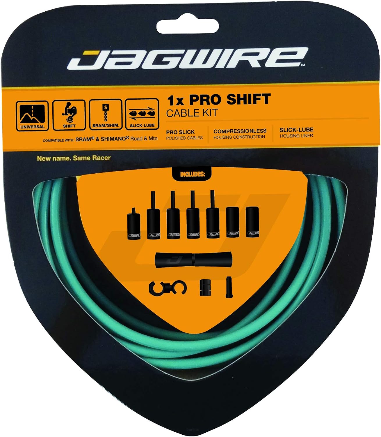 Jagwire - Universal 1x Pro Shift Kit |for Road, MTN, and Gravel Bike | SRAM and Shimano Shifter Compatible | Stealth Black