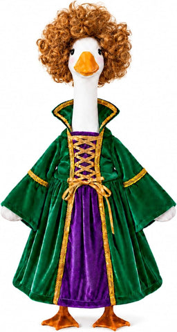 Porch Goose Halloween Outfit Witch Costume for 23-Inch Goose Statues