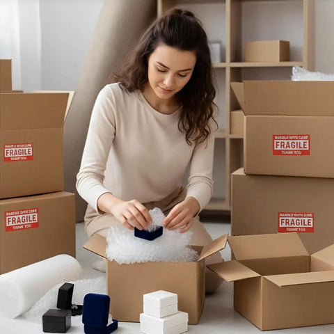 Bubble Cushioning Wrap 2 Pack 12 Inch x 72 ft Total Bubble Wrap for Packing，Moving Boxes and Shipping for Your Business，Perforated Every 12 in.Suitable for Filling Packaging Boxes.