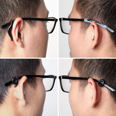 16 Pairs Eyeglasses Retainers, Premium Silicone Anti-Slip Eyeglass Holder, Comfort Ear Grip Hooks Protectors for Spectacle Sunglasses Reading Glasses Eyewears