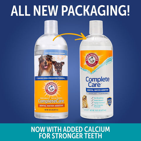 Arm & Hammer Complete Care Dog Dental Water Additive, 16 Fl Oz