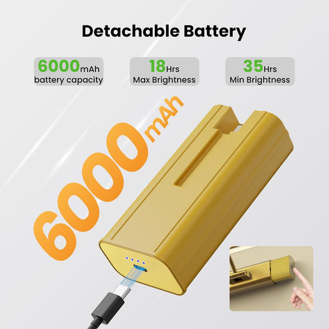 16" Gallery Picture Light with 1pcs Extra 6000mAh Battery- Brass Cordless Rechargeable Wall Sconce with Remote for Library, Study Room, Art & Renter Use