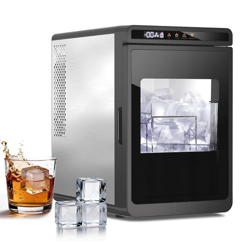 ICEPURE Clear Ice Cube Maker Portable Countertop, 3Pcs/20 Mins