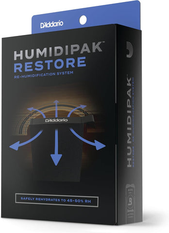 D'Addario Humidipak Guitar Restore Kit, Two-Way Case Humidity Control