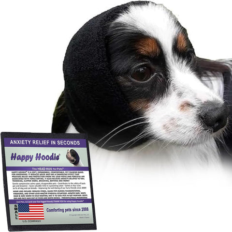 Happy Hoodie The Original Dog & Cat Calming Band for Noise & Anxiety Relief