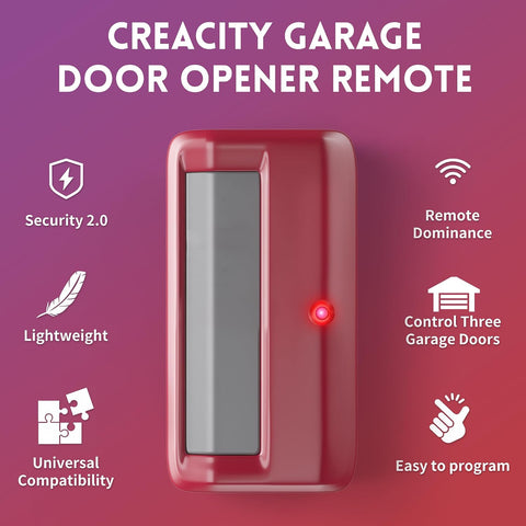 2 for Chamberlain Craftsman Garage Door Opener Remote 891LM 971LM Universal,Red