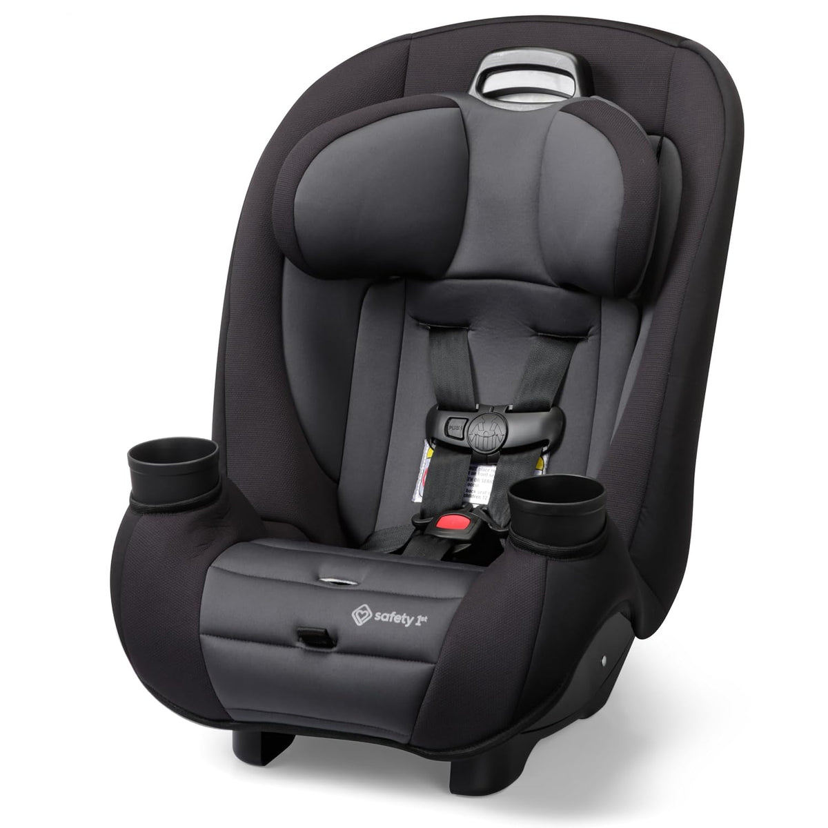 Safety 1st Ellaris 3-in-1 Convertible Car Seat, Slim Fit Design, Rear & Forward-Facing, 5-Position Headrest, Travel-Friendly with Machine-Washable Seat Pad, Smokey Haze