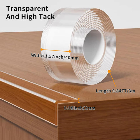 1.57 in x 9.84 FT,Corner Protector Baby,Clear Edge Protector Strip
