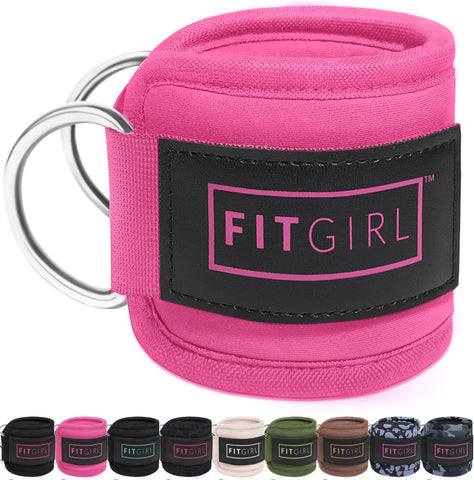 FITGIRL Ankle Strap for Cable Machine – Premium Padding and Comfort for Cable Exercise Machines, Cable Exercise Attachment for Home & Gym, Glute Workouts - Kickbacks, Leg Extensions, Hip Abductors