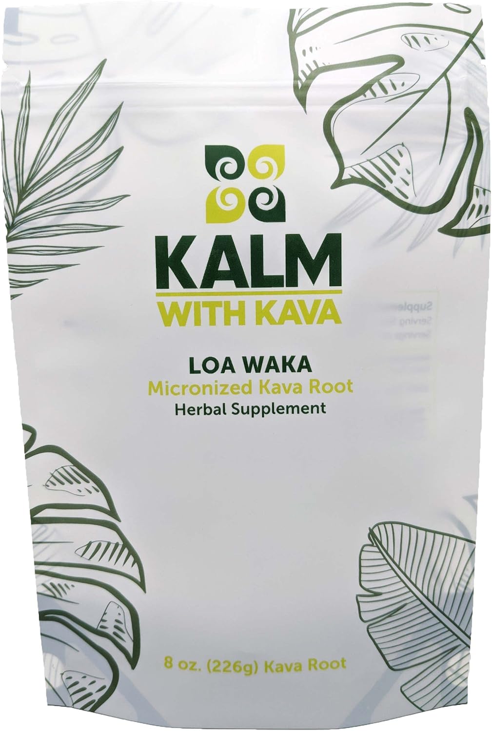 KALM with Kava Loa Waka Micronized Kava (8 oz.)