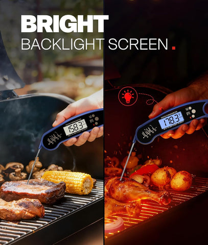 Meat Thermometer Digital, Food Thermometer for Cooking, Blue