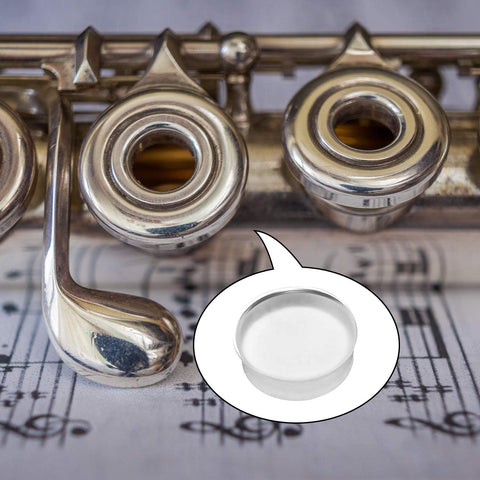 Leinuosen 24 Pcs Silicone Open Hole Flute Plugs, 8 mm Flute Key Cover