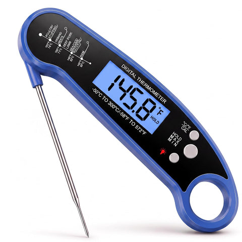 Meat Thermometer Digital, Food Thermometer for Cooking, Blue