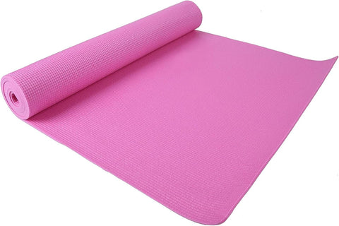 Fitvids All Purpose 1/4-Inch High Density Anti-Tear Exercise Yoga Mat with Carrying Strap with Optional Yoga Blocks, Multiple Colors